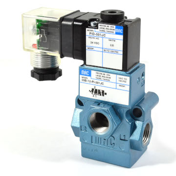 Большие трехлинейные клапаны MAC. Серия 55