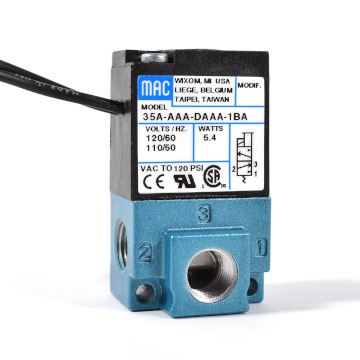 Малые трехлинейные клапаны MAC. Серия 35