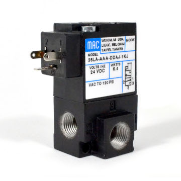 Малые трехлинейные клапаны MAC. Серия 35L